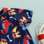 Macaquinho Praia Infantil Masculino Dino