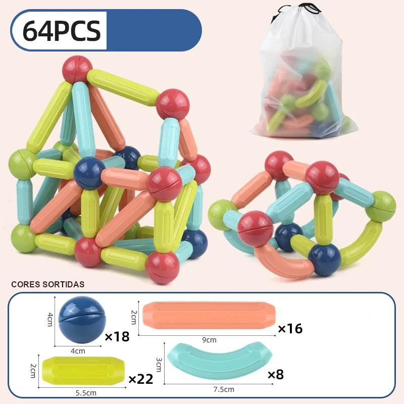 Super Blocos Magnéticos de Construção