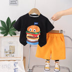 Conjunto Infantil Verão Hambúrguer