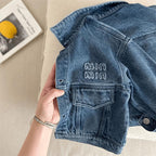 Jaqueta Infantil Jeans Bolsinhos