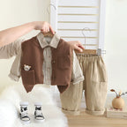 Conjunto Infantil Masculino Lístras Ursinho