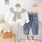 Conjunto Infantil Masculino Lístras e Jeans