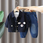 Conjunto Infantil Masculino Jeans Cachorrinho