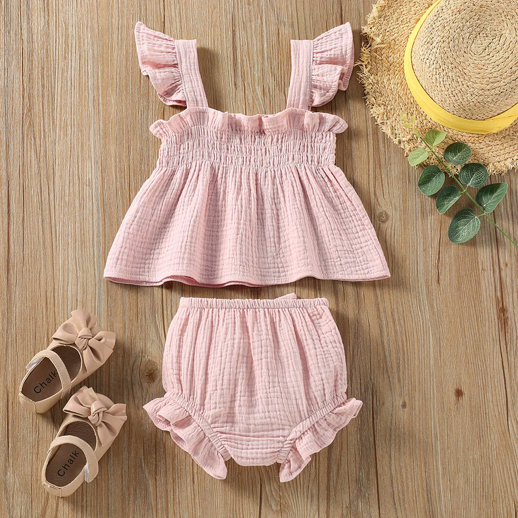 Conjunto Infantil Feminino Verão Babadinhos