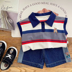 Conjunto Infantil Masculino Lístras  Ursinho