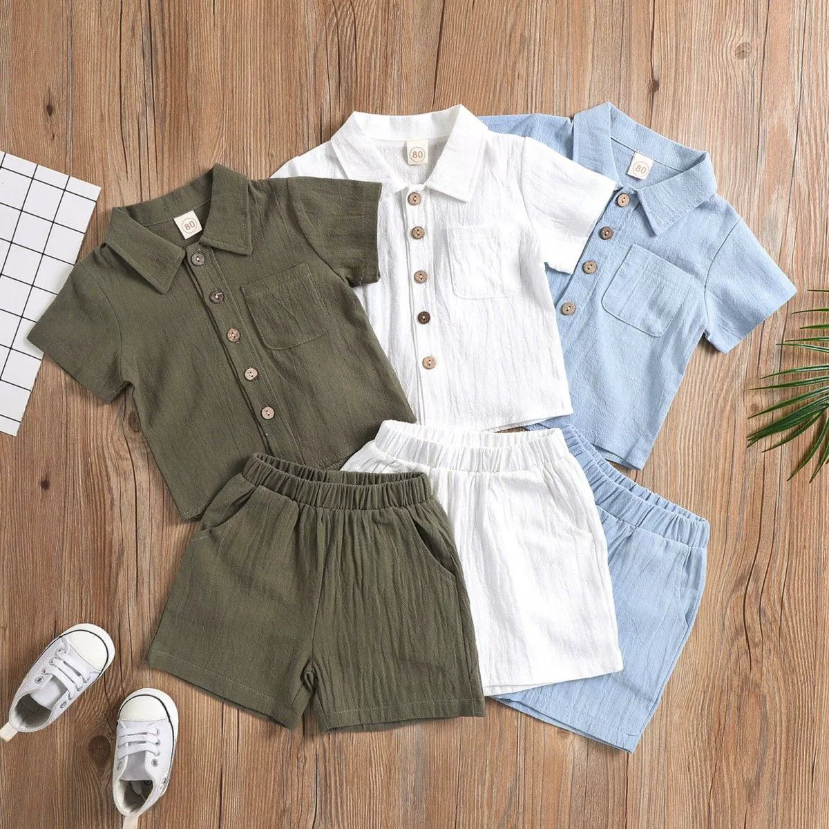 Conjunto Infantil Masculino Verão Bolsinho