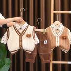 Conjunto Infantil Masculino 3 Peças Ursinho