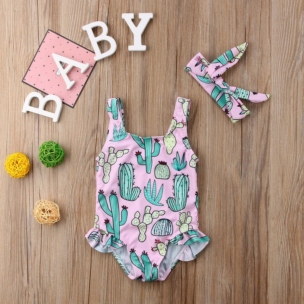 Maiô Infantil Cactos + Faixa