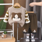 Conjunto Infantil Masculino Inverno 3 Peças Urso
