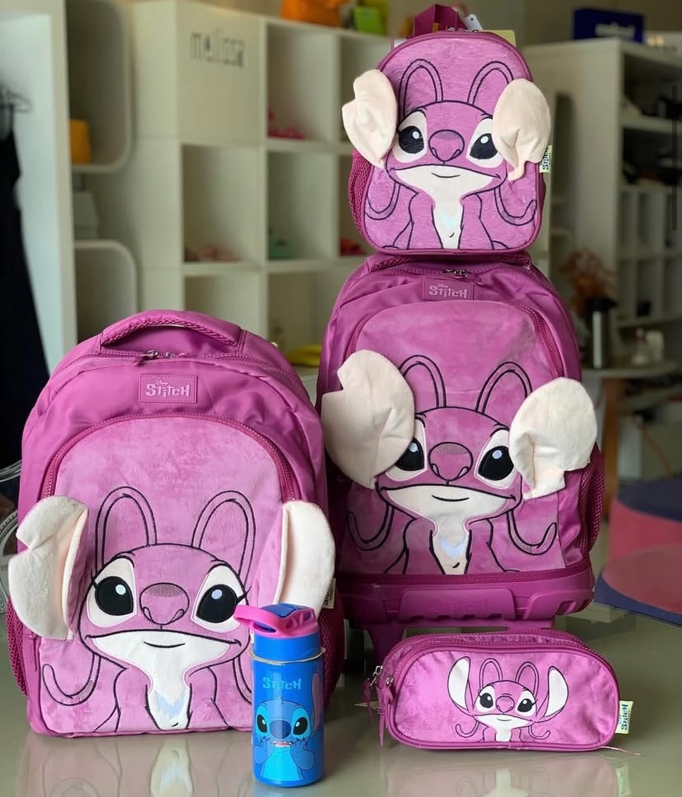 Kit escolar (mochila, lancheira, estojo e garrafinha) 017