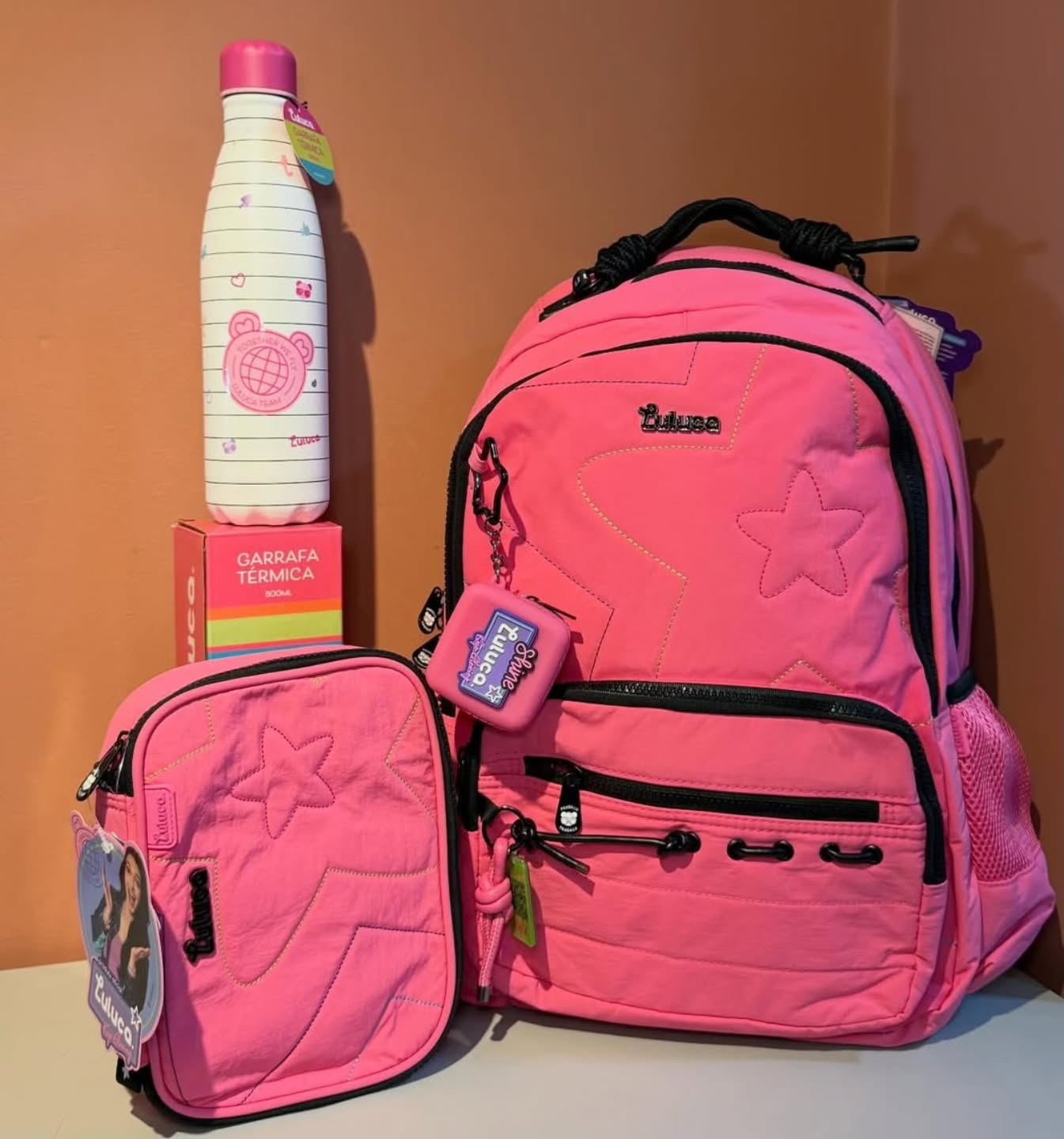 Kit escolar (mochila, garrafa, estojo) 003